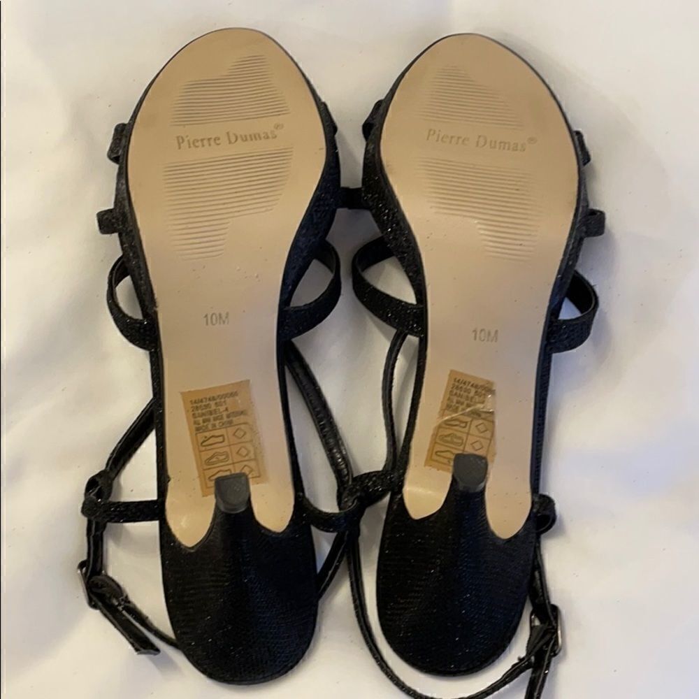 PIERRE DUMAS SHIMMERY STRAPPY SANDALS. NEW - Picture 6 of 7